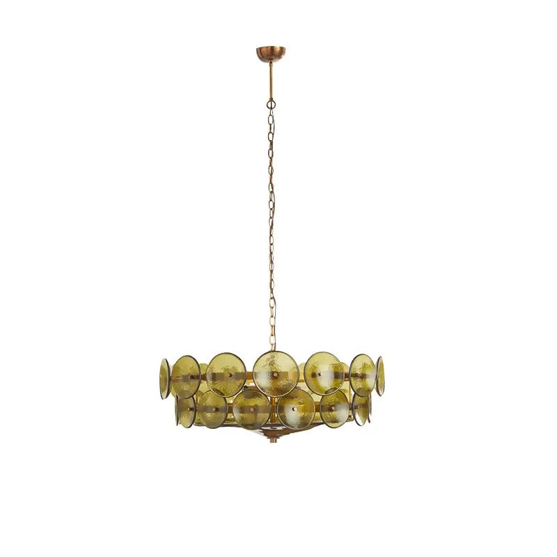 French Glass Art Chandelier