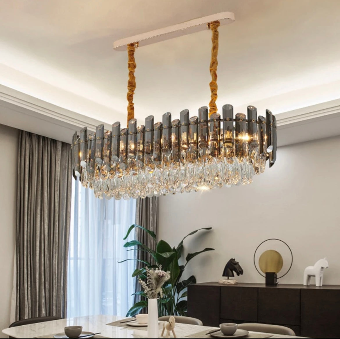 dining table Lustre Decor Villa Chandelier