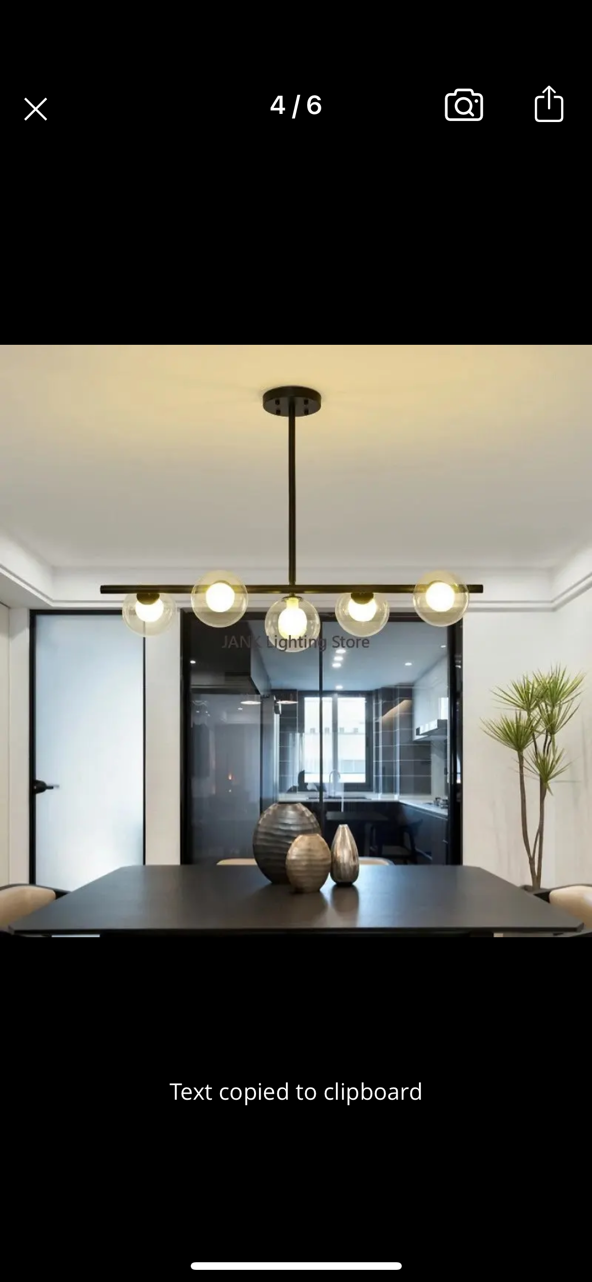 dining table Nordic Modern Glass Pendant Lamps