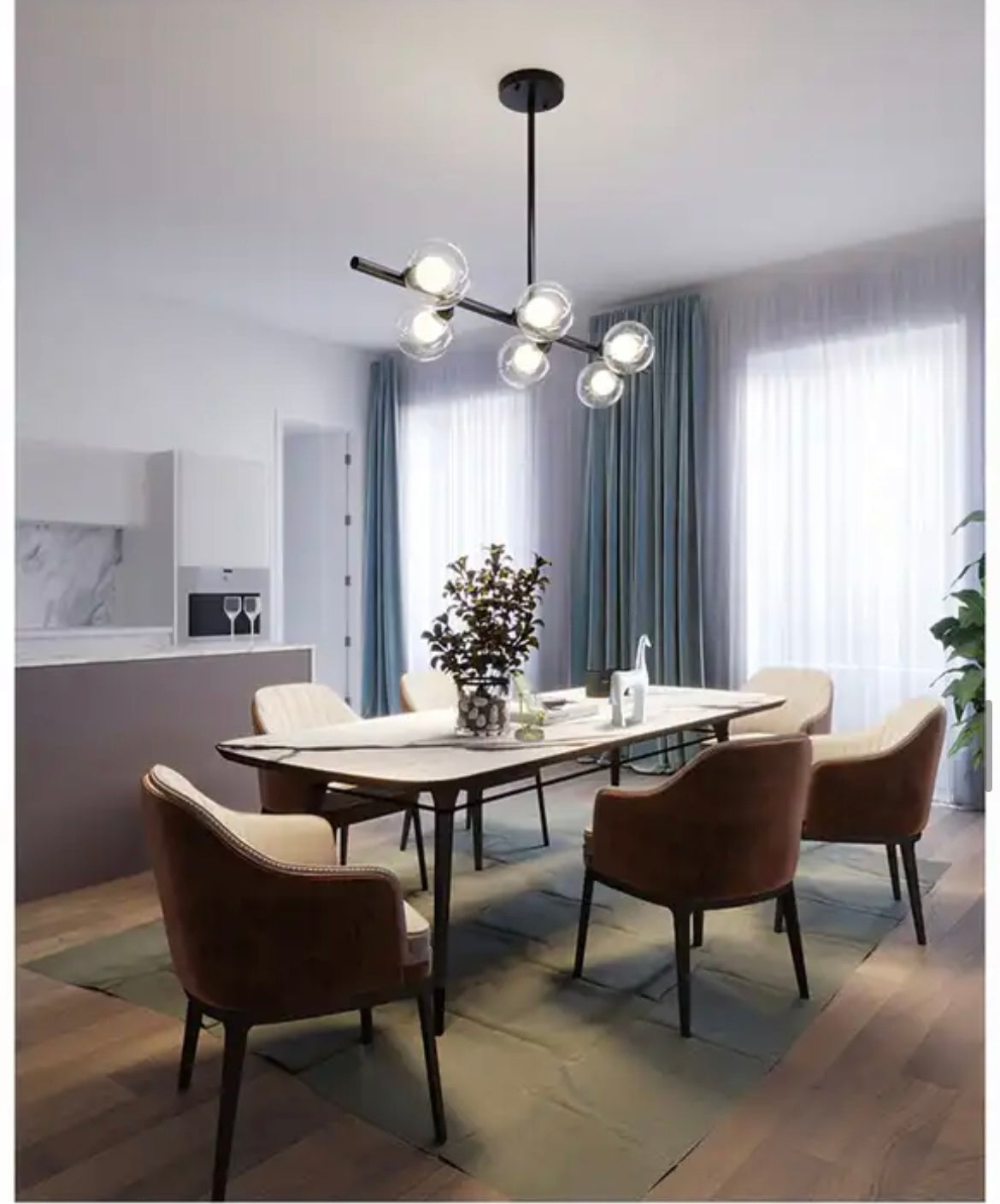 dining table Nordic Modern Glass Pendant Lighting