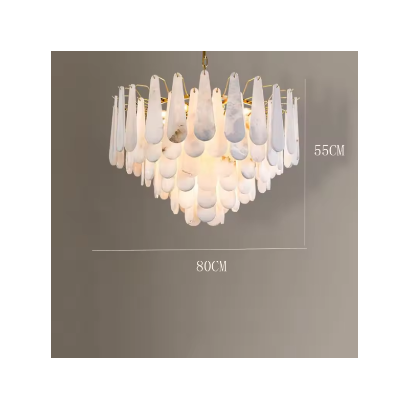 Marble Circular Deluxe Chandelier