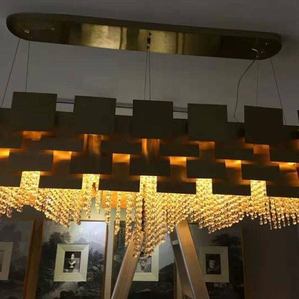 Minimalist Decorative Design Rectangle Pendant