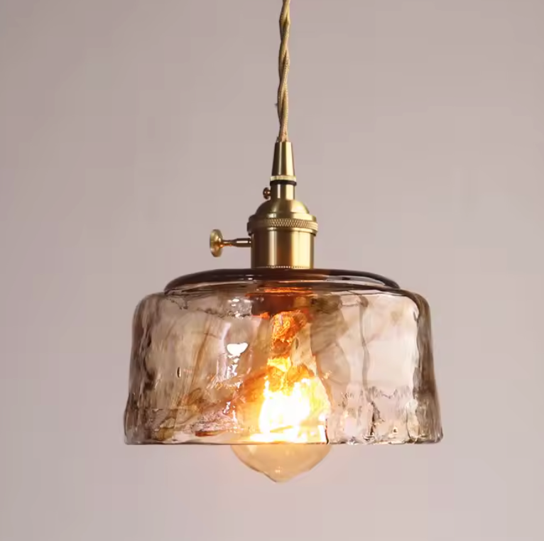 Gold modern hanging light