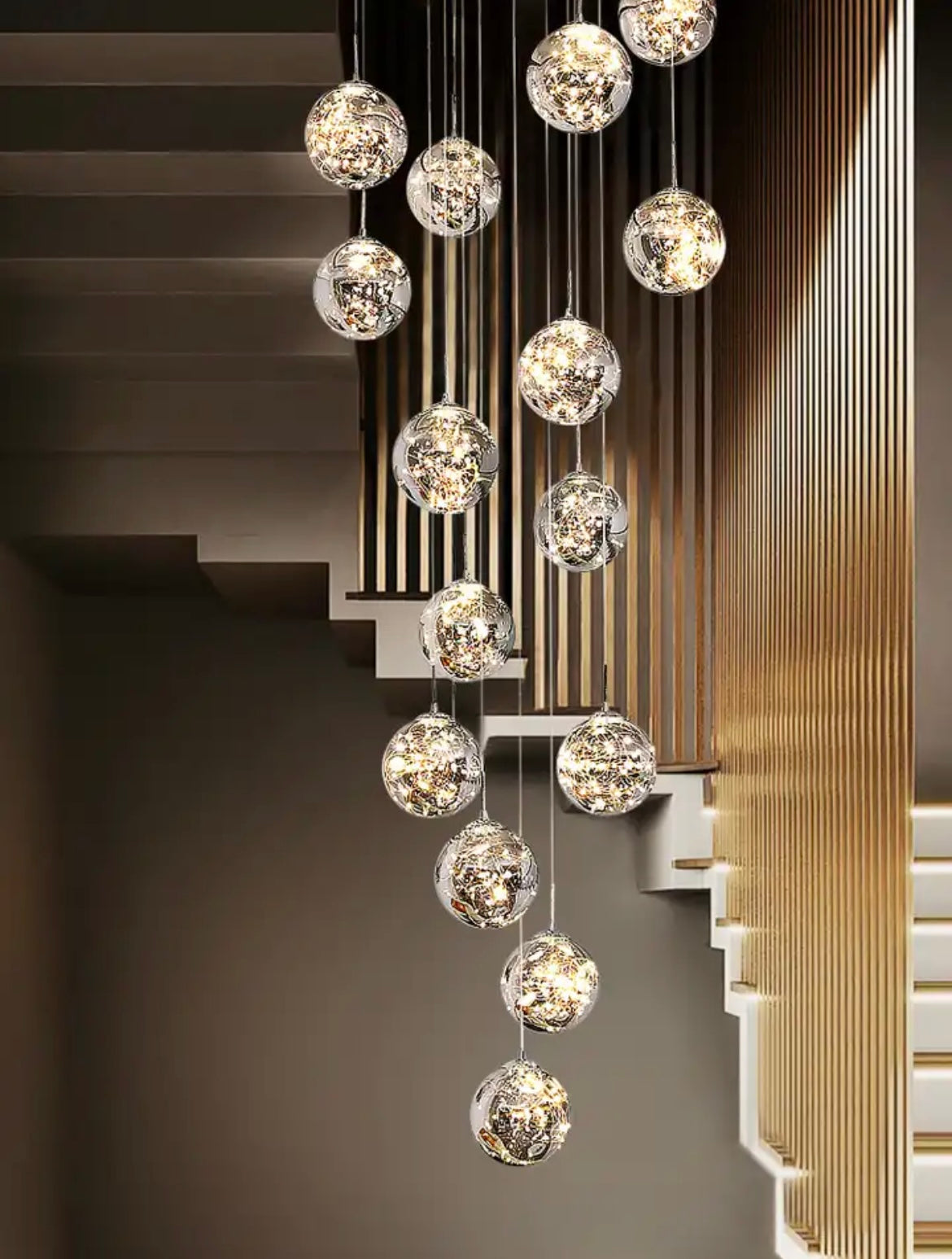 15 piece globe chandelier