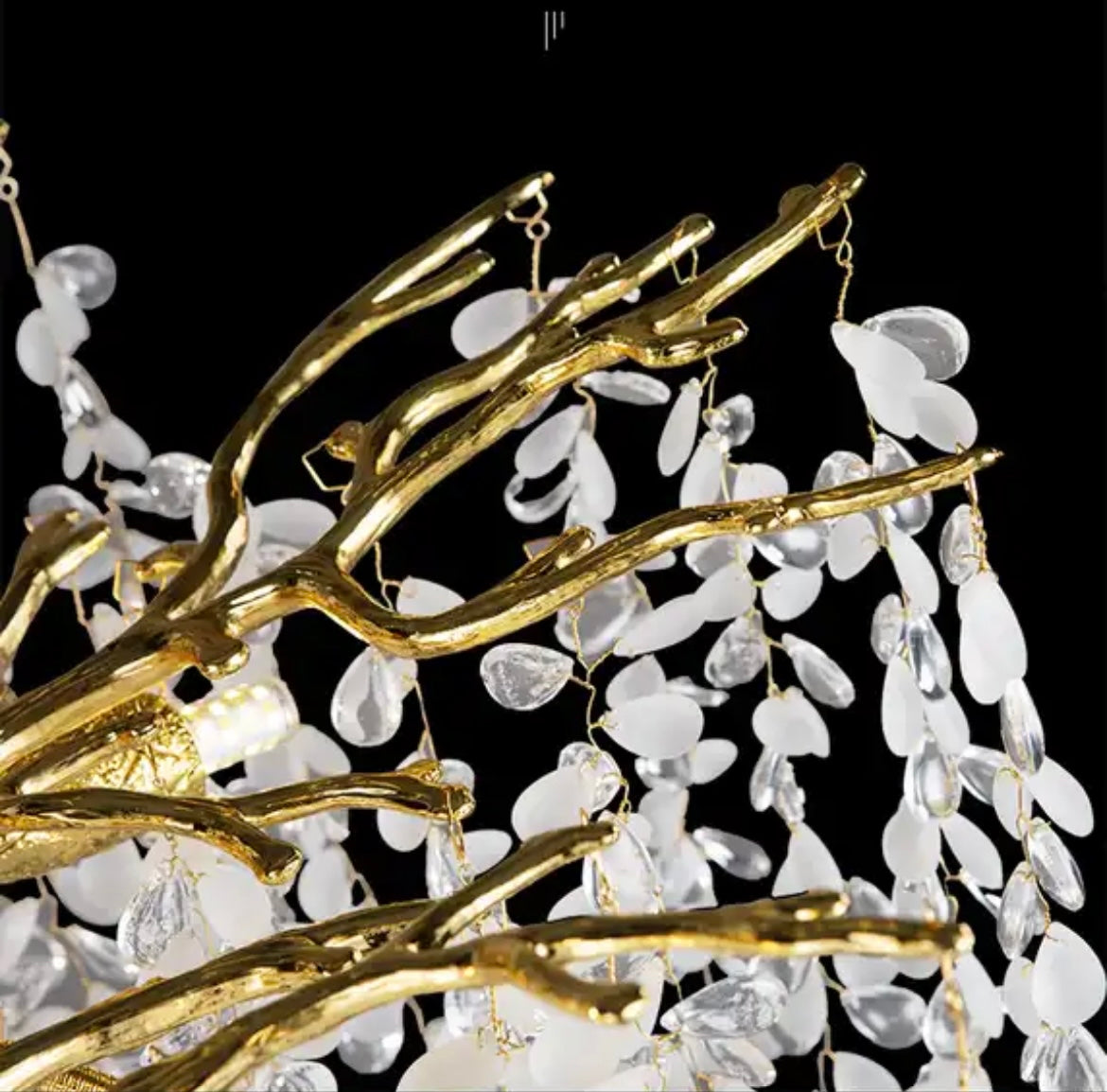 gold branch Grape Crystal Branch Chandelier light