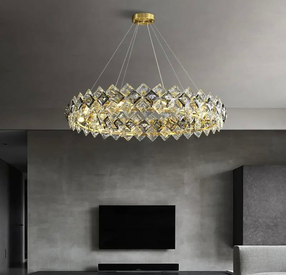 Luxury K9 Crystal LED Dining Chandelier
