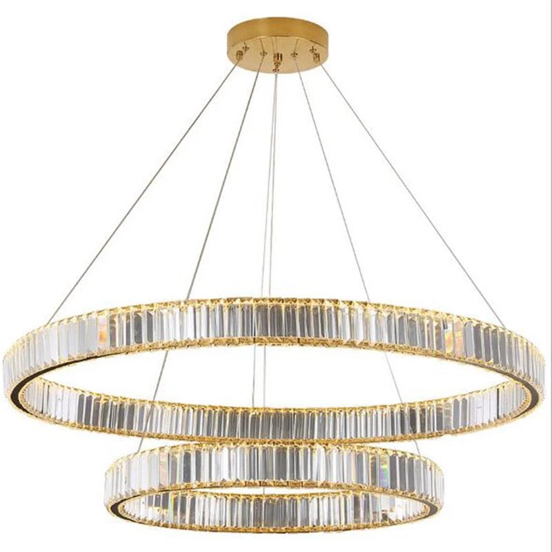 Modern Luxury Circular Crystal Chandelier