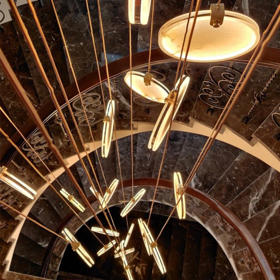 Luxury Marble LED Chandelier