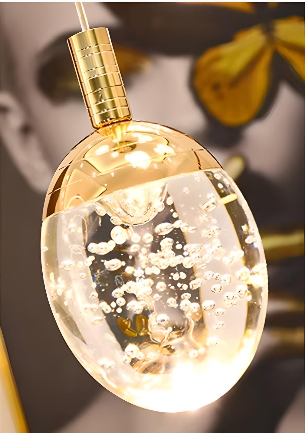 Luxury crystal chandelier with bubble design