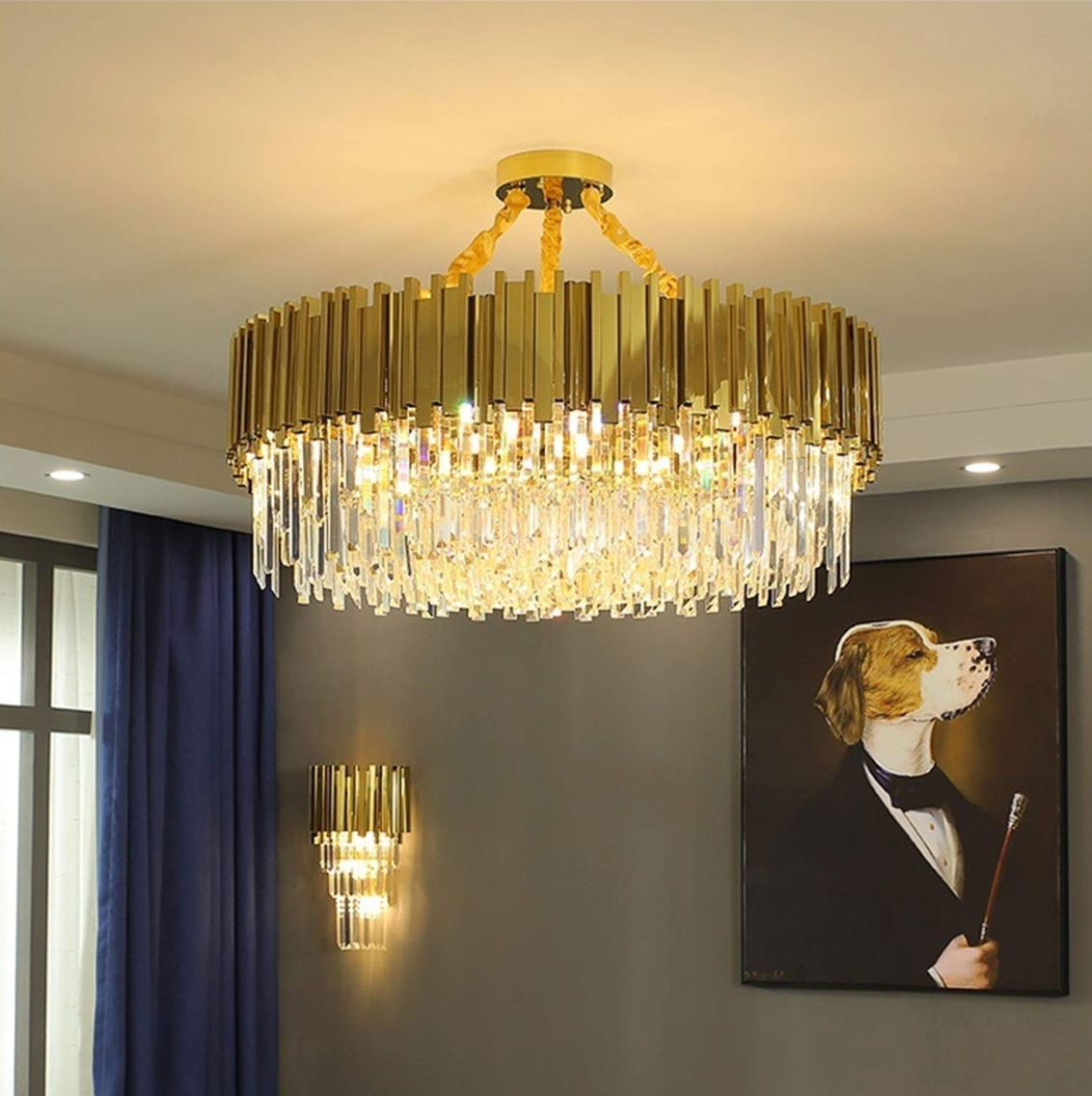 Gold Luxury Crystal Chandelier