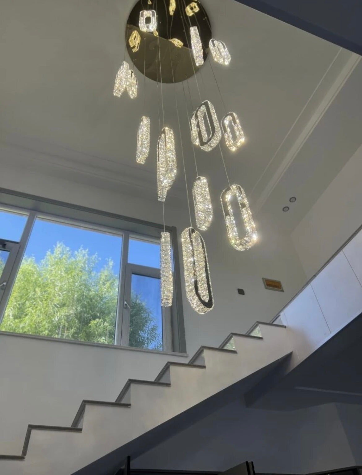 hallway modern chandelier