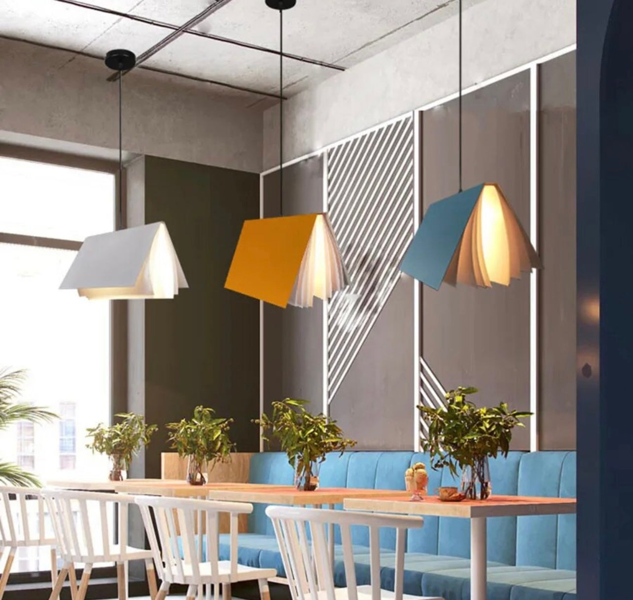 modern Floating Book Pendant Lights