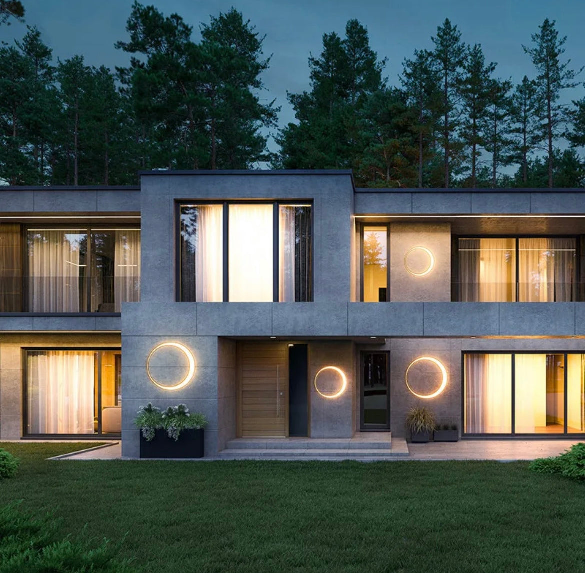 moon outdoor wall light