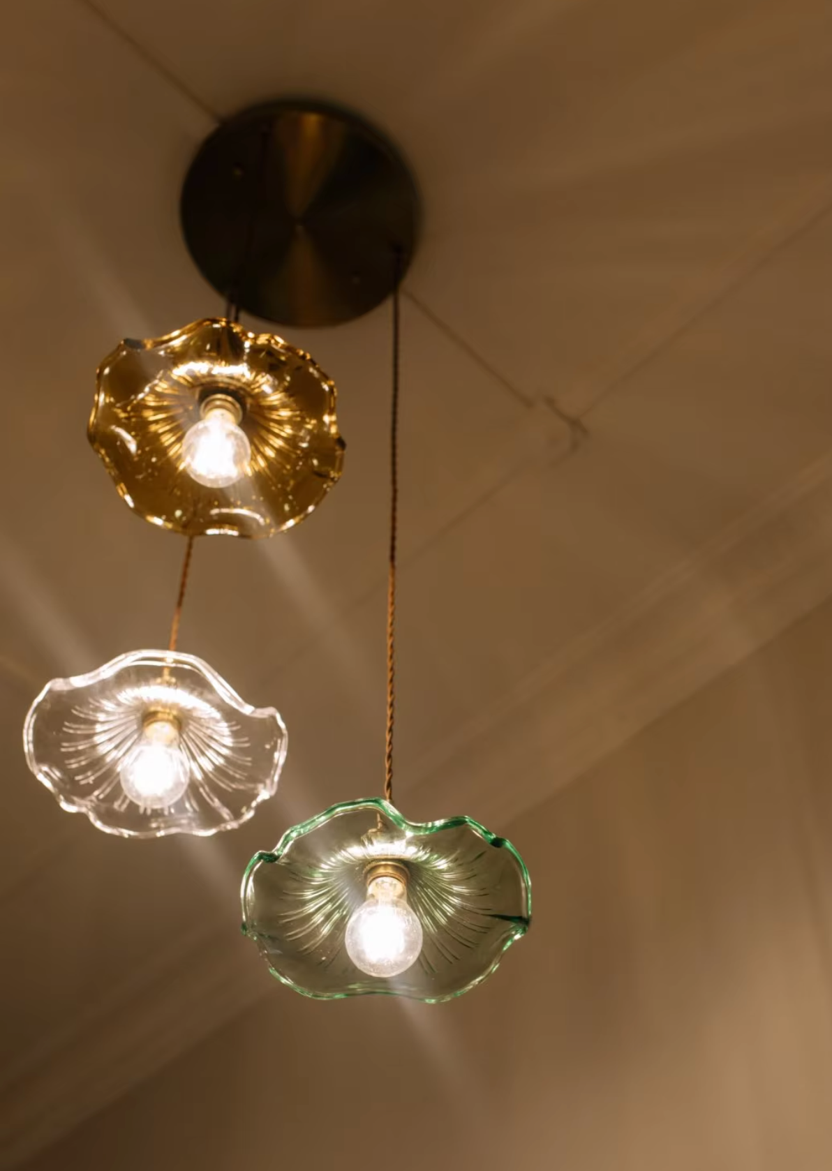 flower pendant light shades