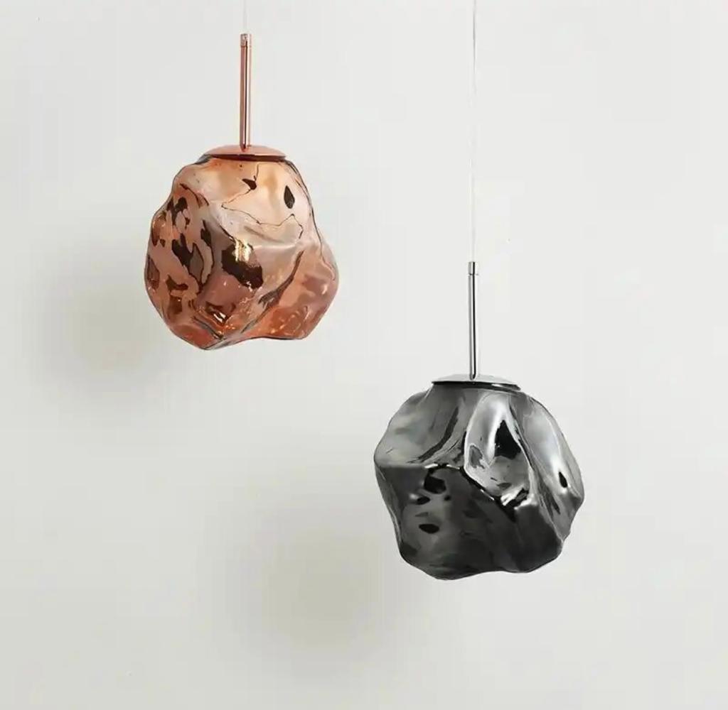 rock shaped hanging pendant lights