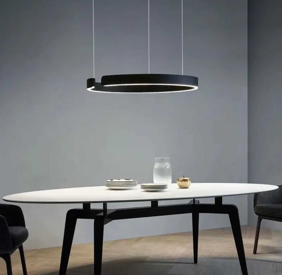 black round ring led ceiling light