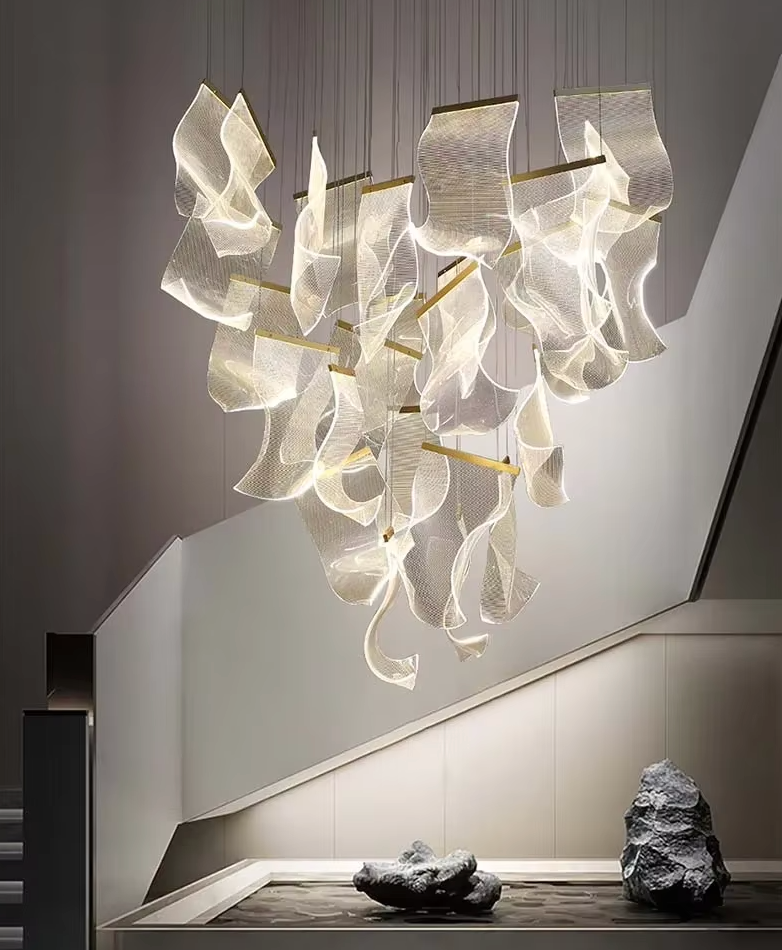 sculptural pendant lighting