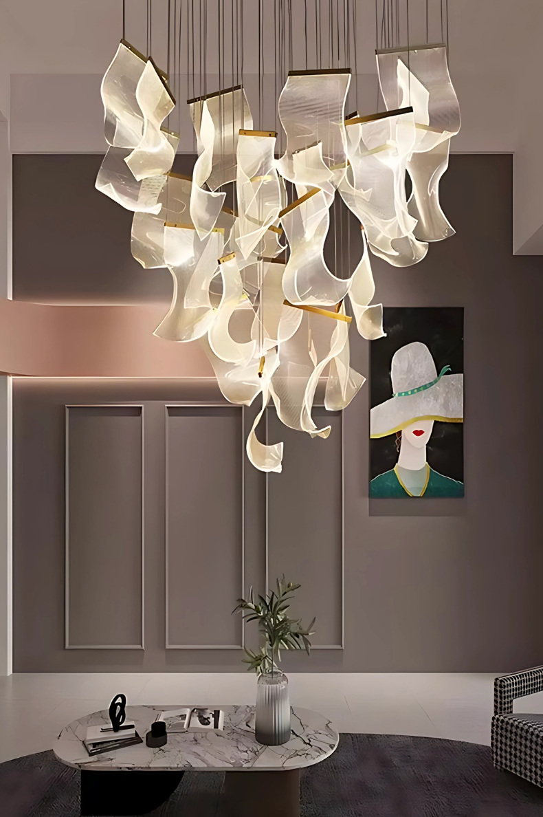 sculptural pendant lights
