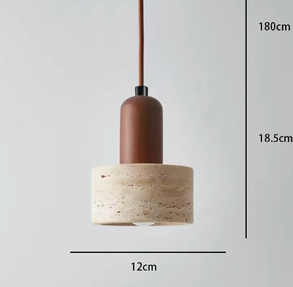 Modern pendant light in cream