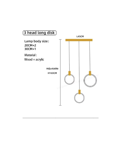 Hanging Ring Light Chandelier