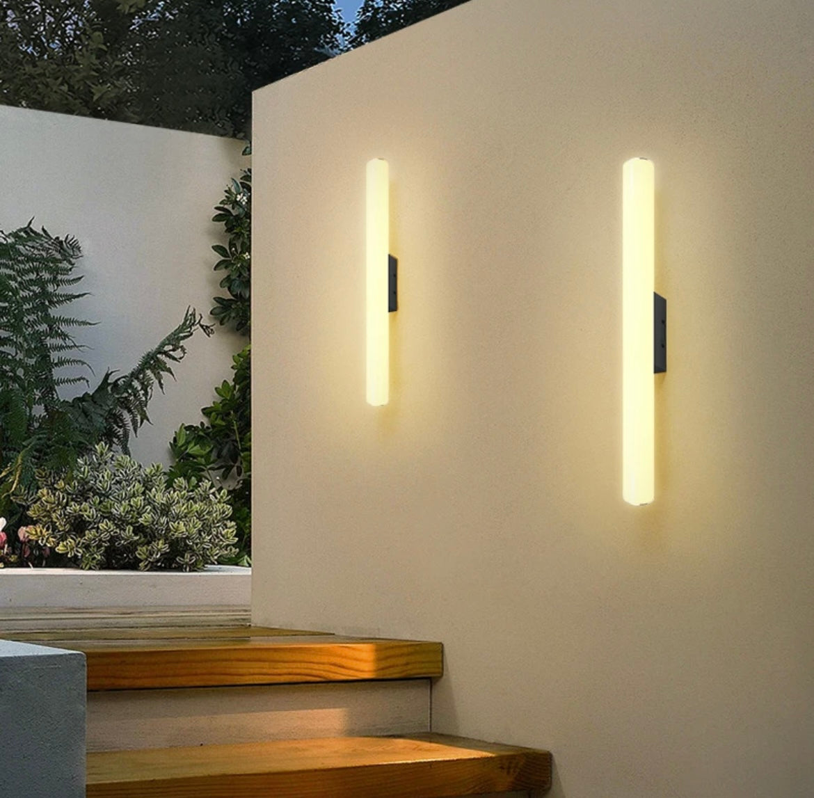 2 Nordic Outdoor Wall Light Sticks