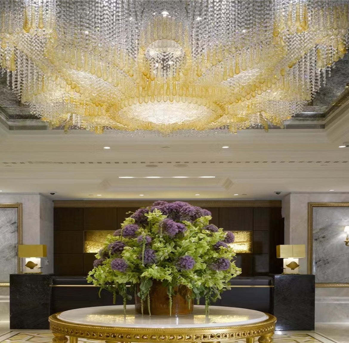 Commercial Sunflower Crystal Lighting