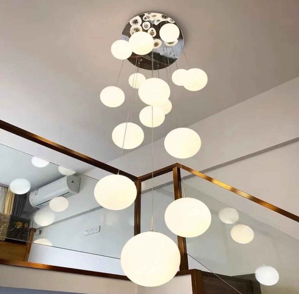 Milk White Nordic Staircase Pendant