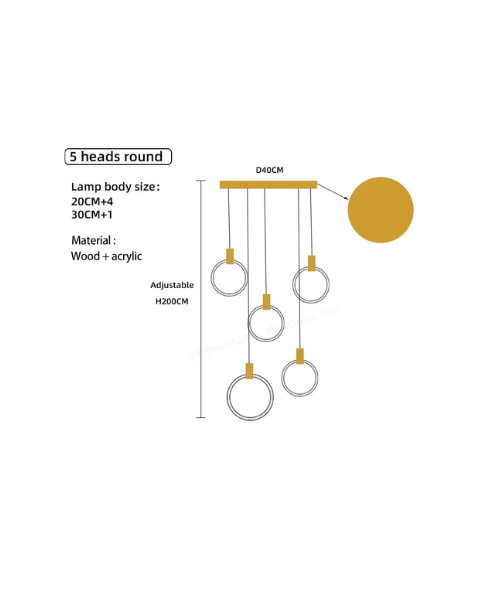 Hanging Ring Light Chandelier