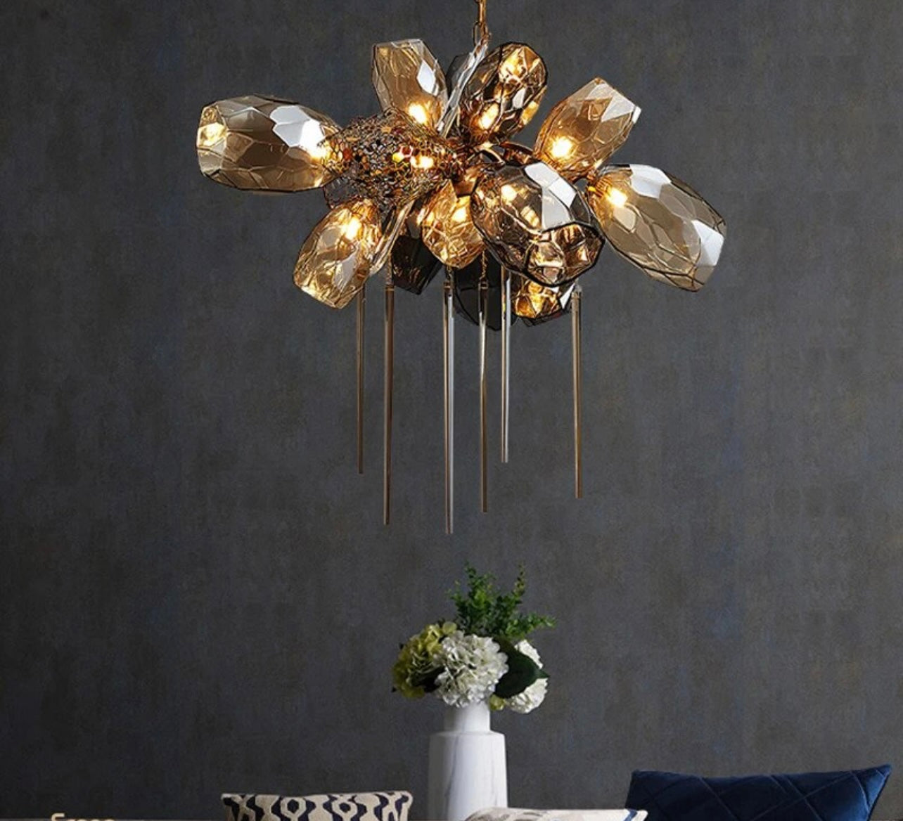 Luxury Stained Glass Chandelier