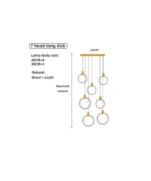Hanging Ring Light Chandelier