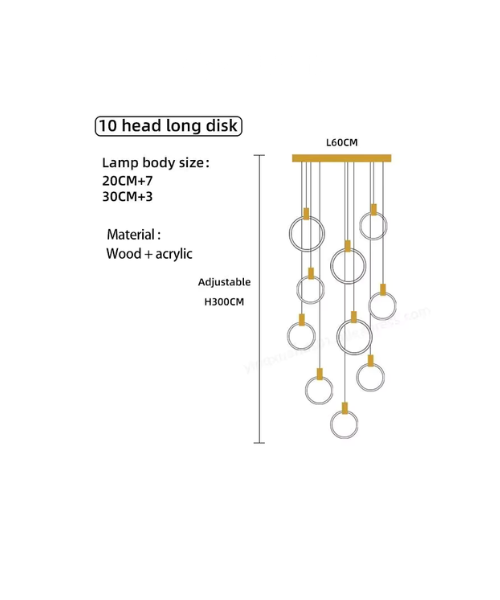 Hanging Ring Light Chandelier