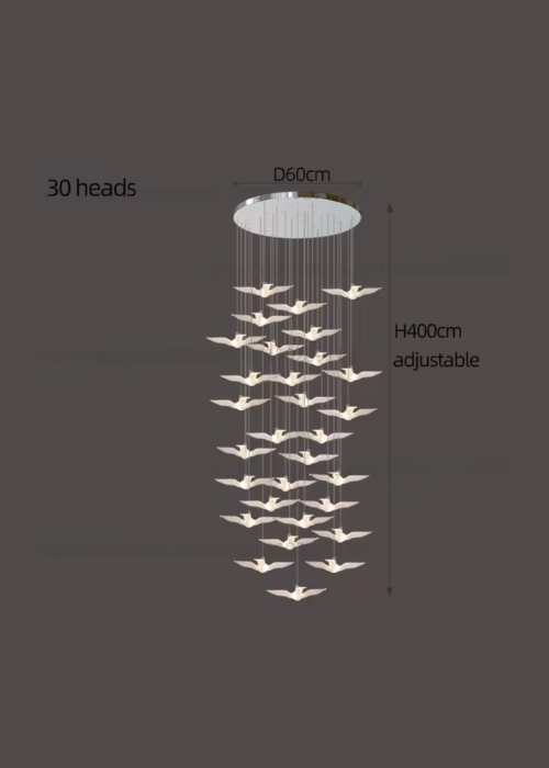 30 piece staircase statement pendant 