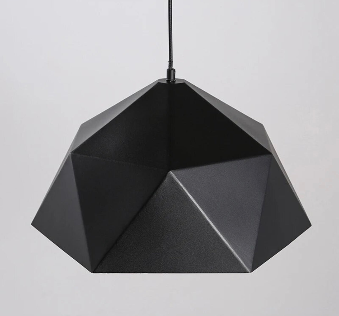 Diamond shaped black Iron Pendant Light