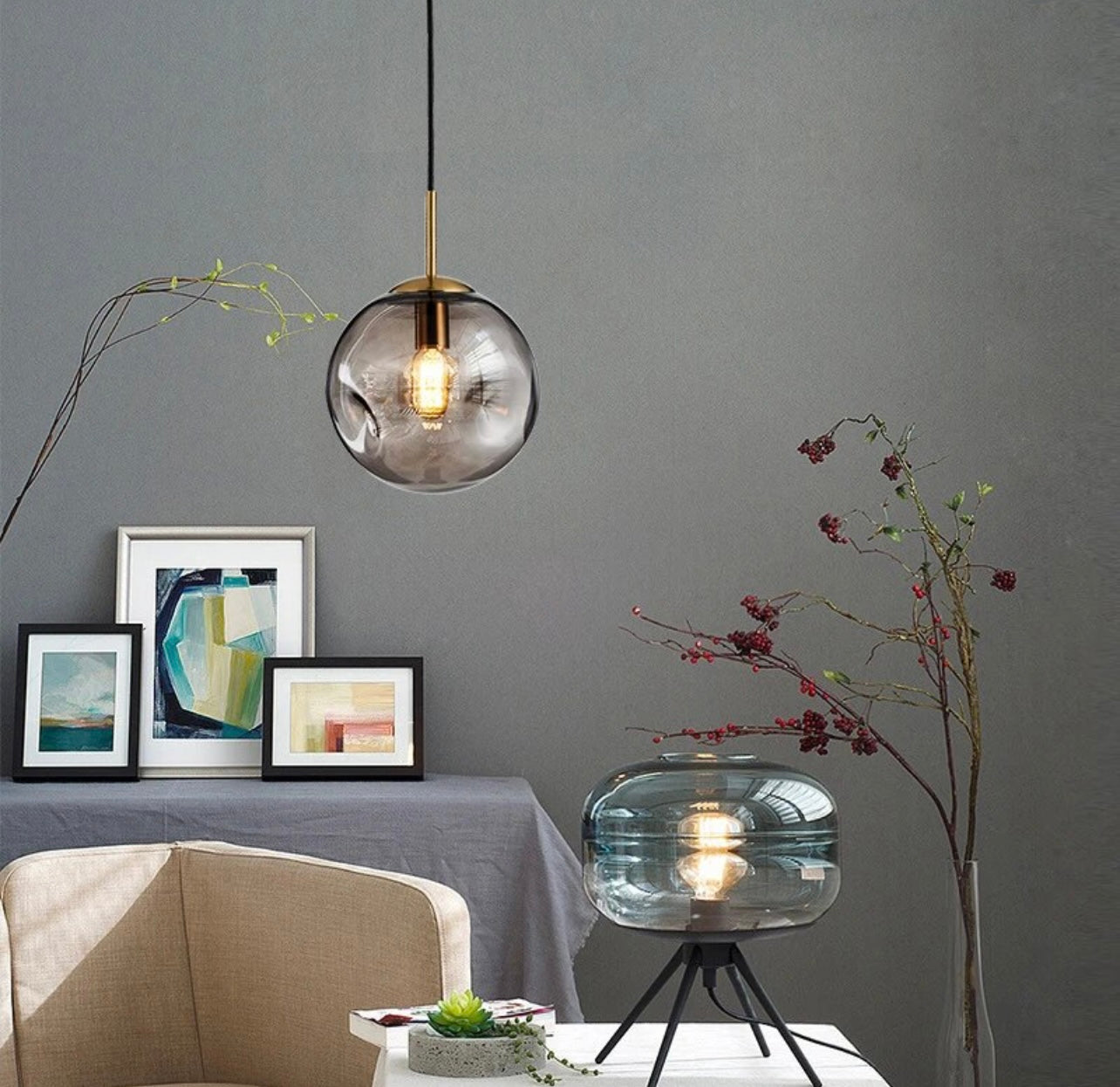 Imprinted Hanging Pendant Lamps