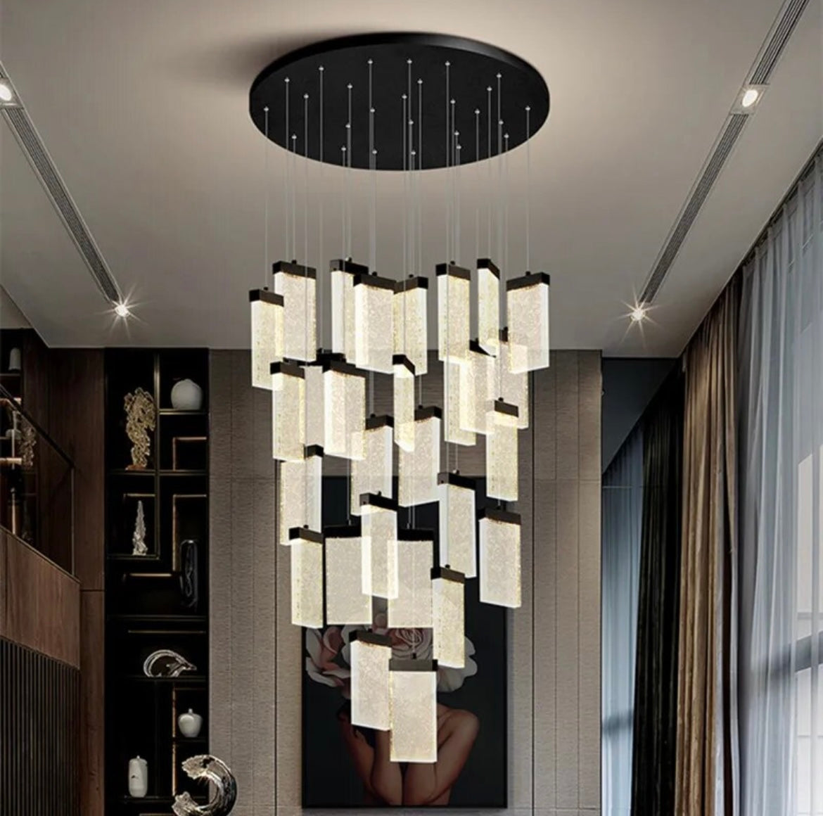 Crystal Staircase Chandelier