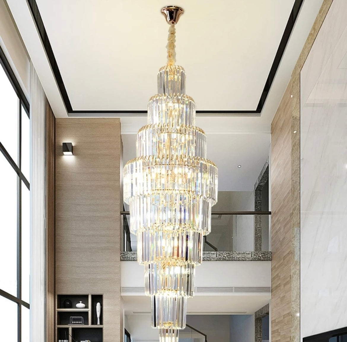 Modern contempoary long chandelier 