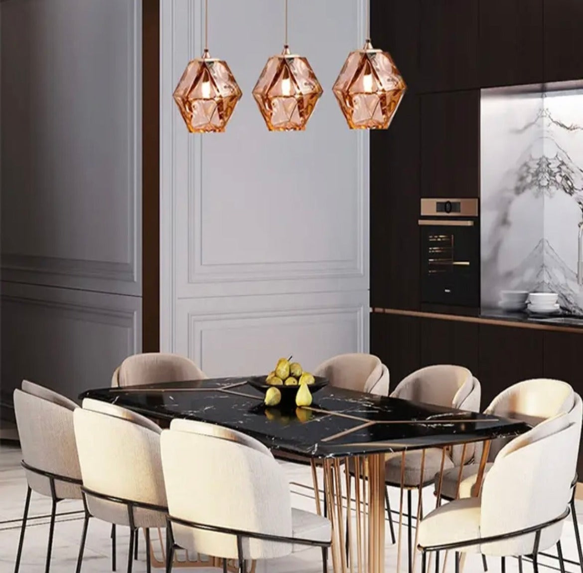 Polygonal Glass Pendant Lights
