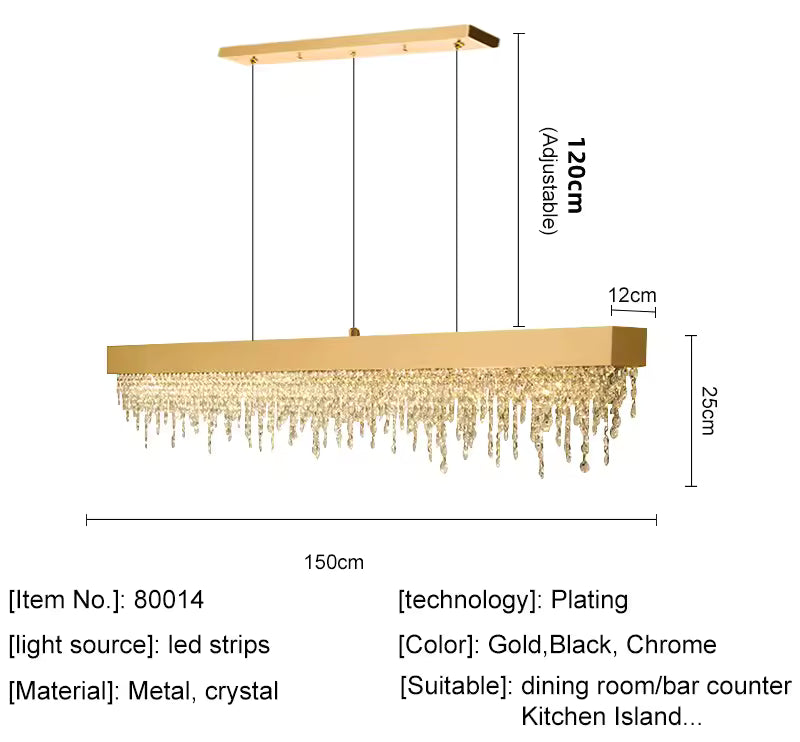 Modern Crystal LED Chandelier