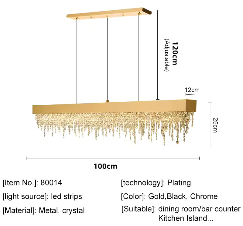 Modern Crystal LED Chandelier