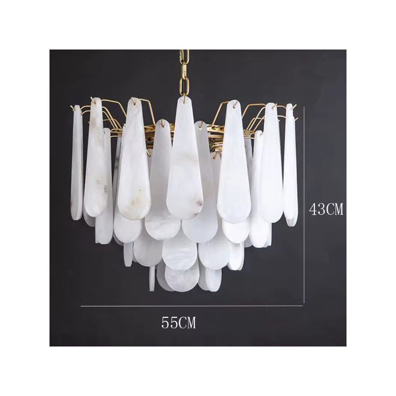 Marble Circular Deluxe Chandelier