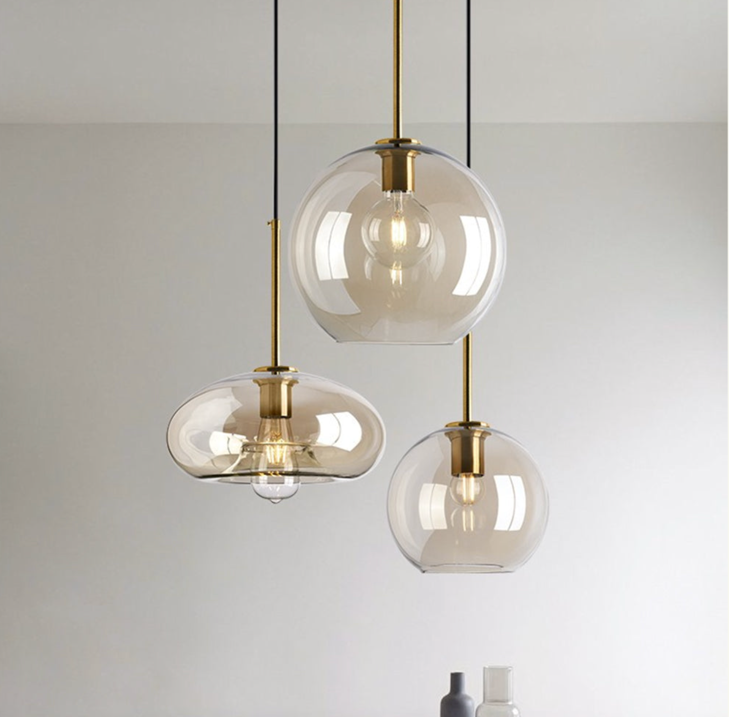 Modern Glass Latern Pendant Lights