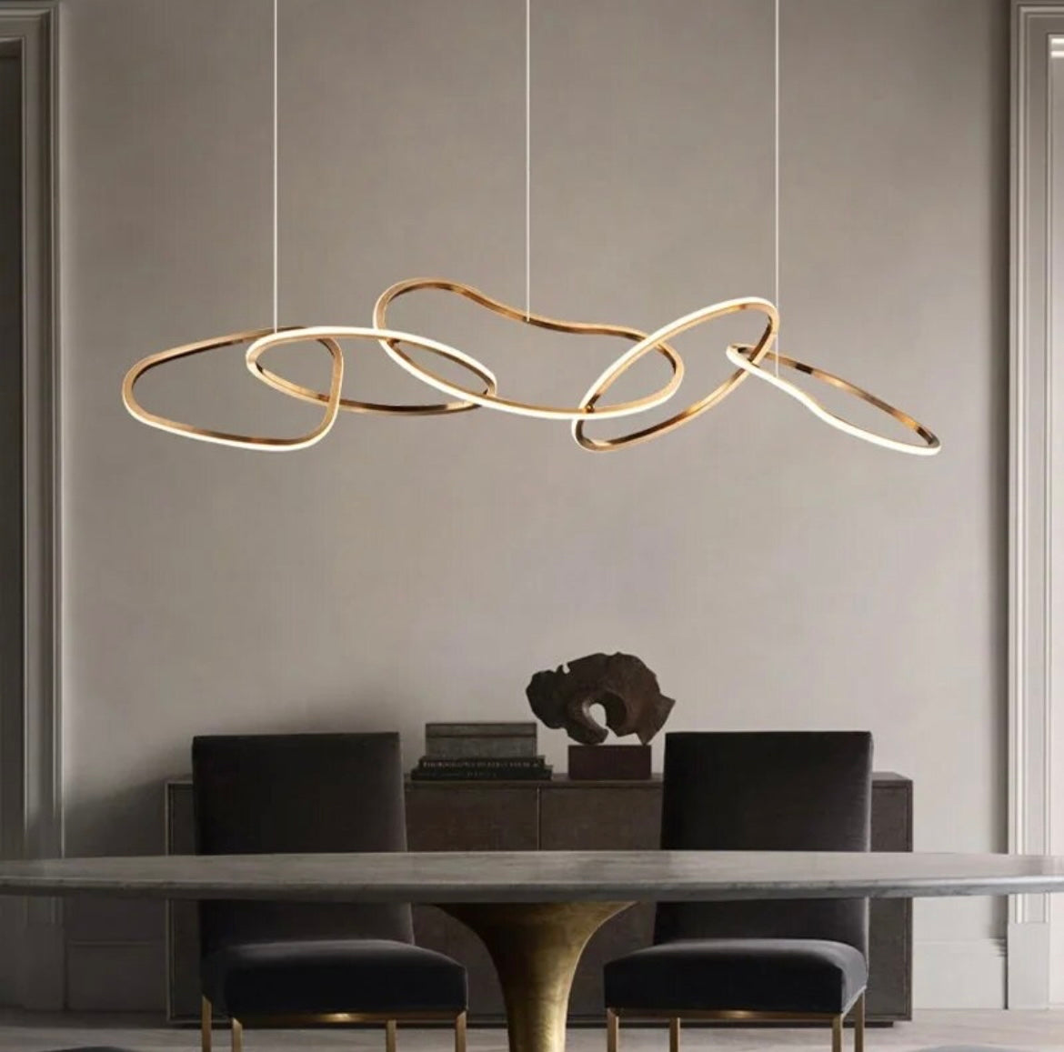 Squiggle Ring Pendant Light