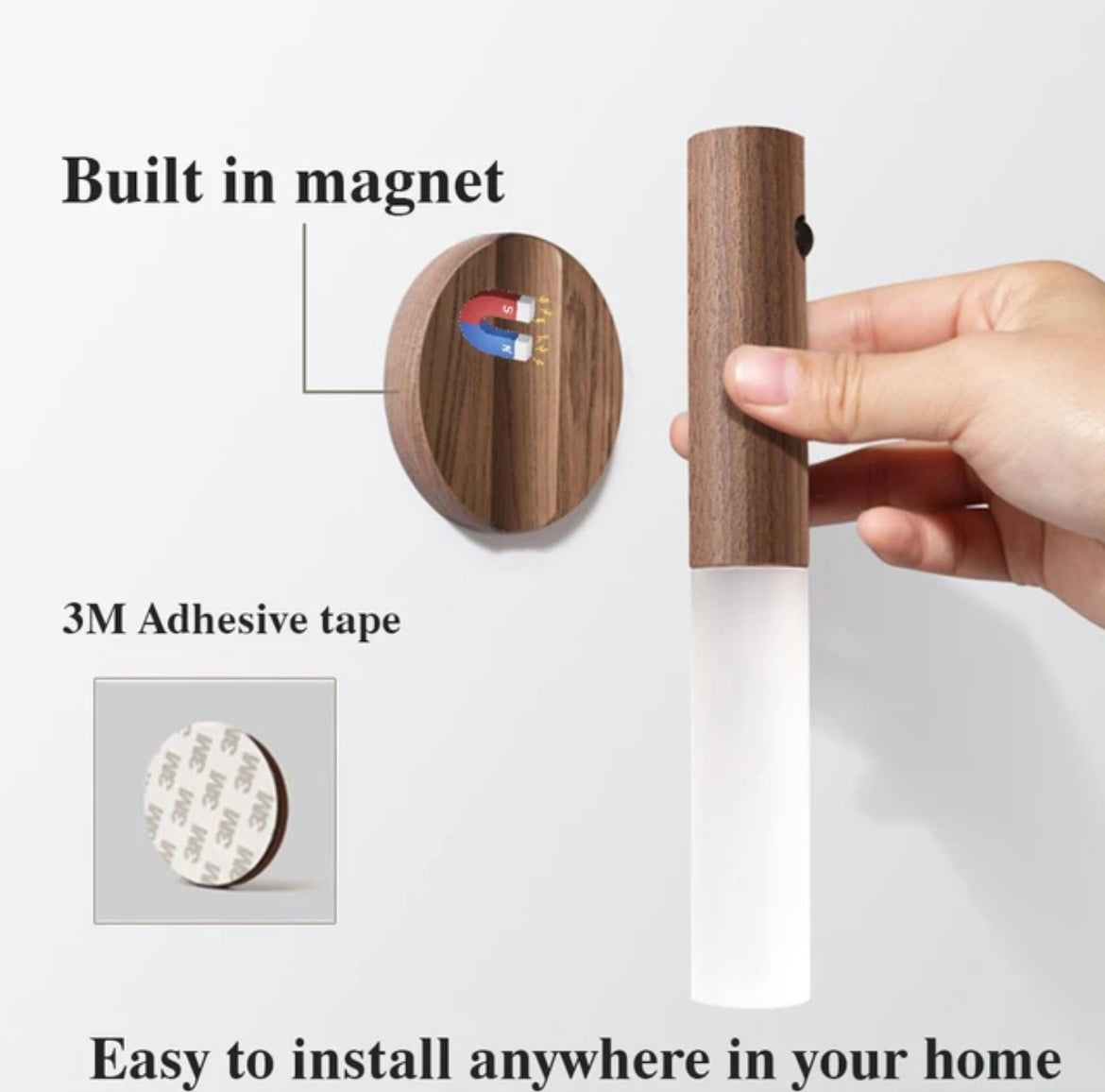 Zoyaloo Wood Wireless USB LED Light