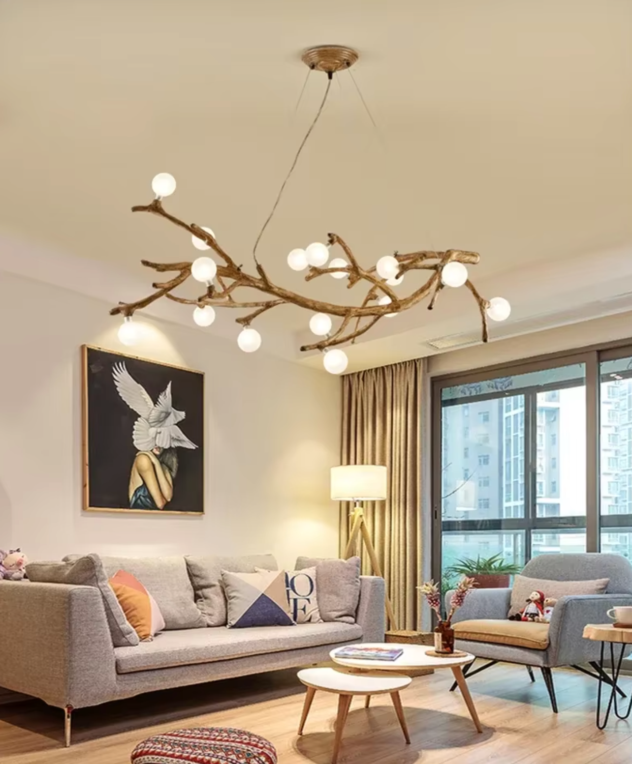 antler chandelier