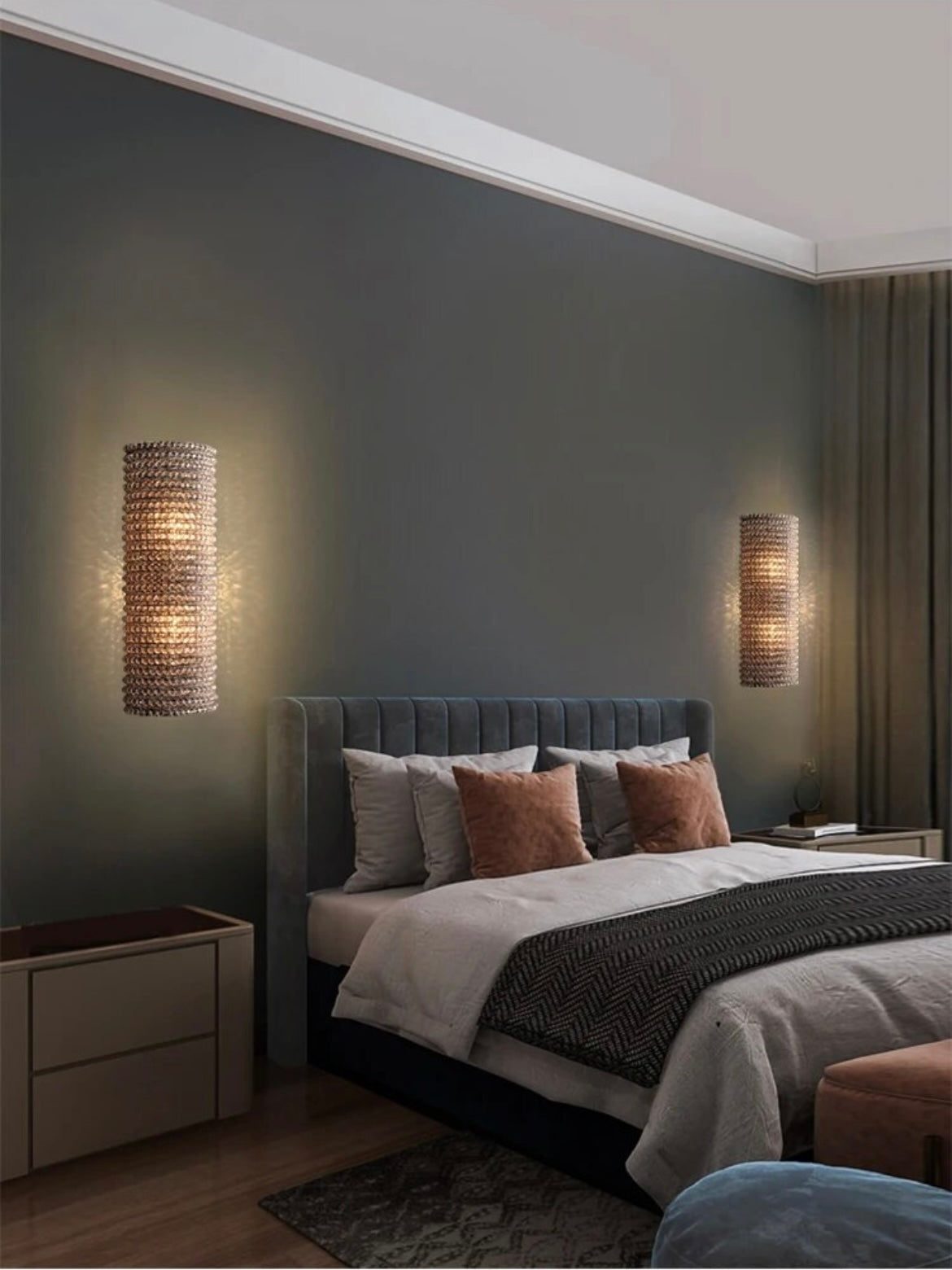 bedside Pearl Bead Modern Decor Wall Lighting