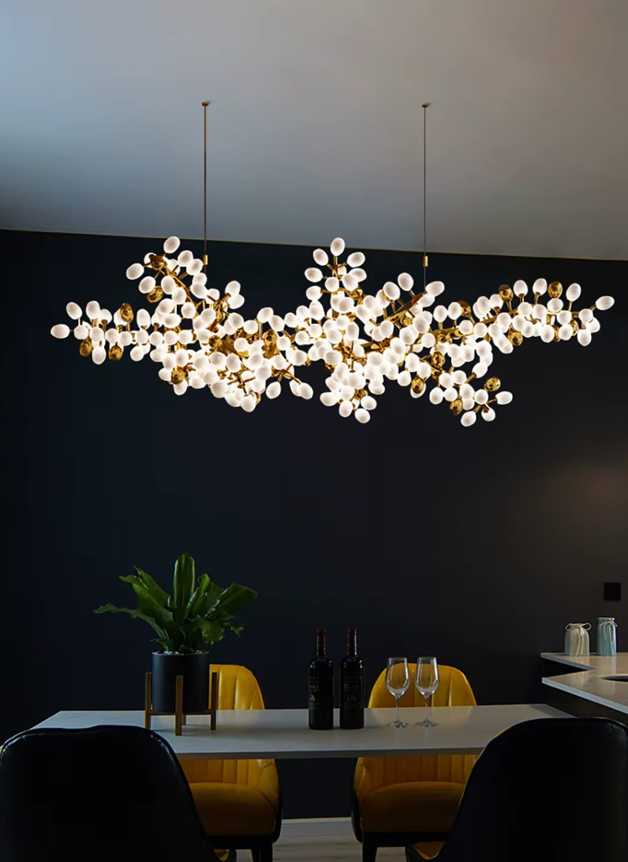 luxury wide grape vine chandelier