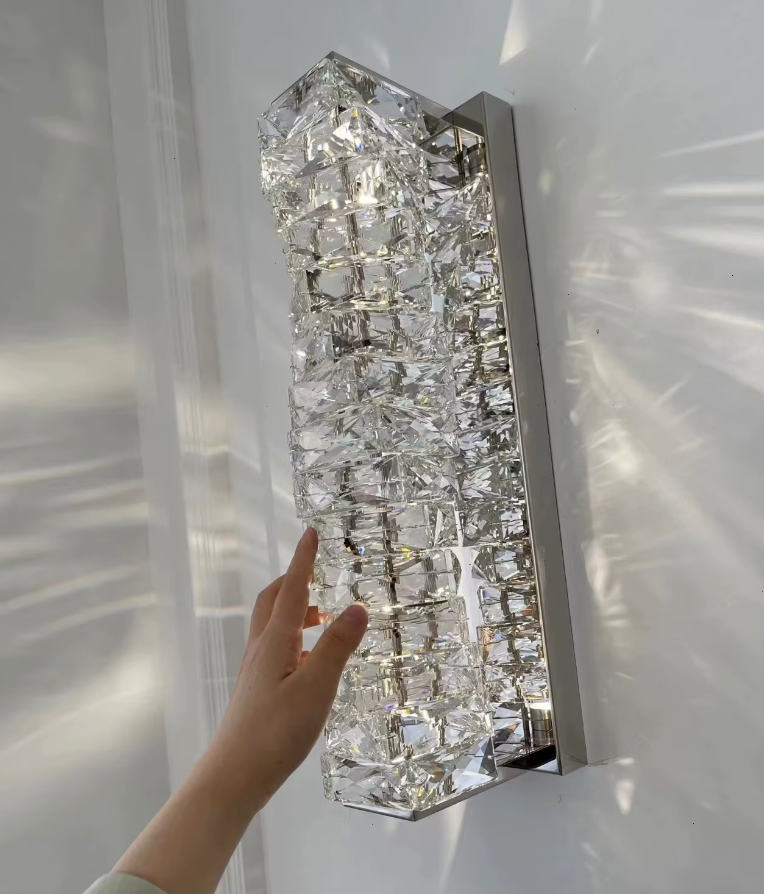 modern crystal wall lights