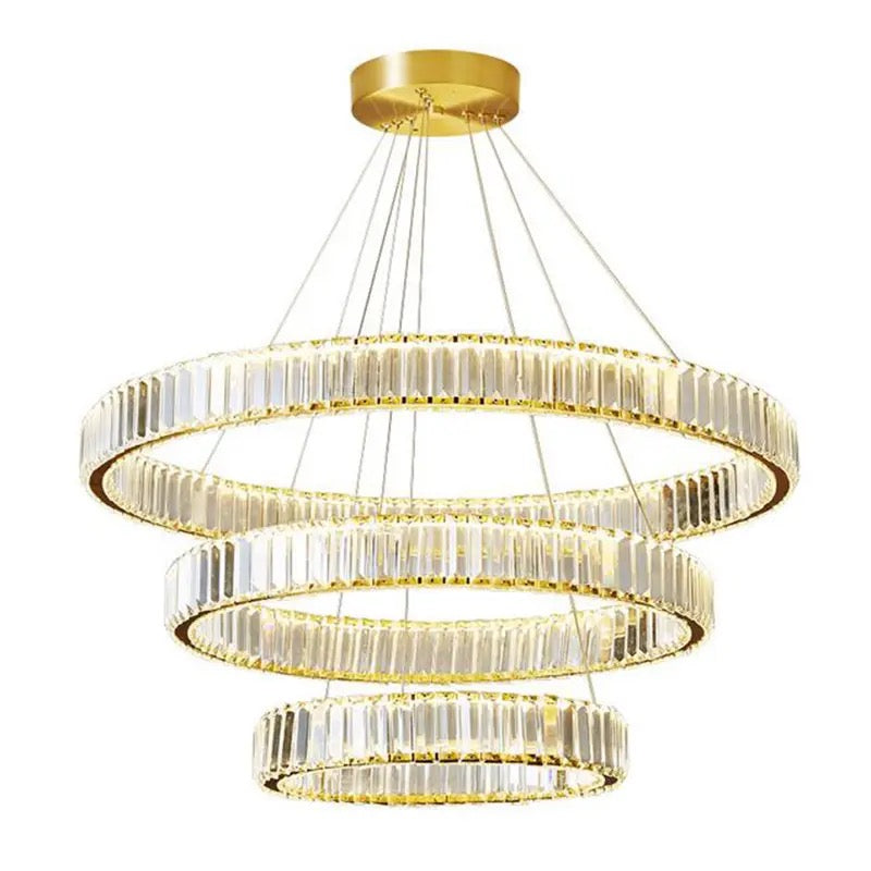 Modern Luxury Circular Crystal Chandelier