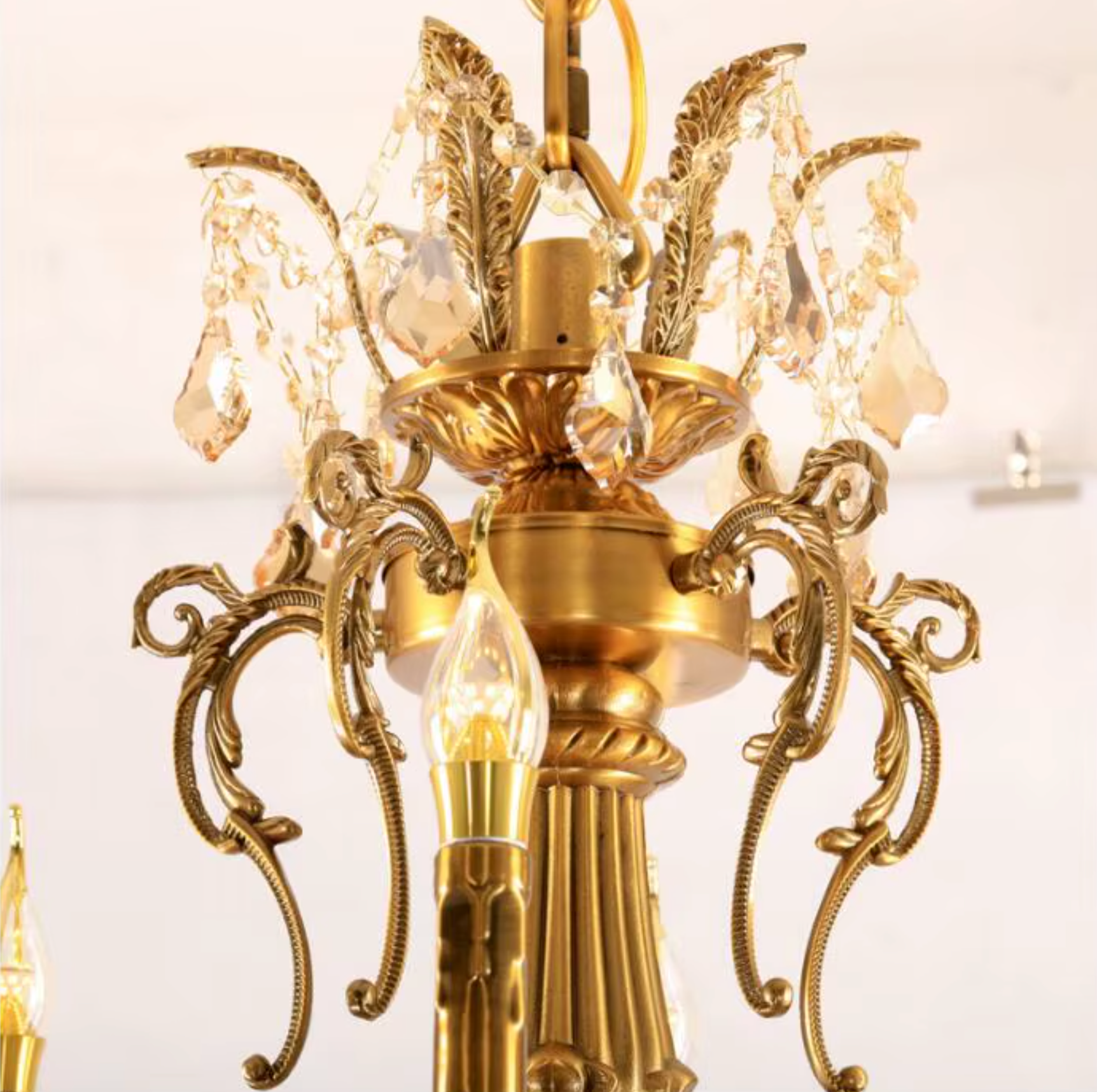 Gold italian chandelier style