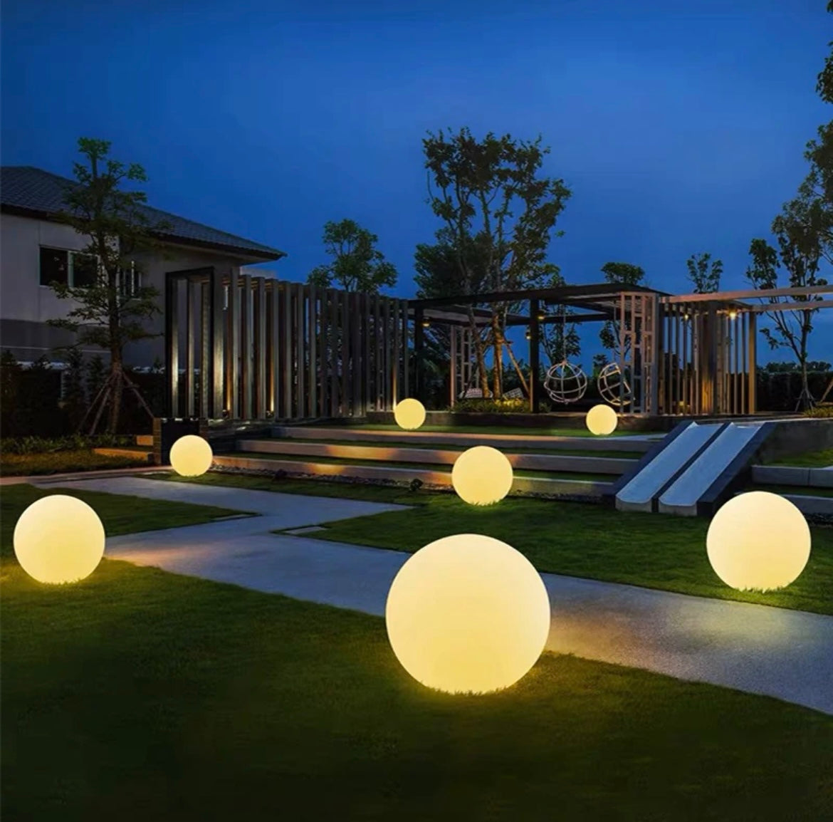 garden ball lights